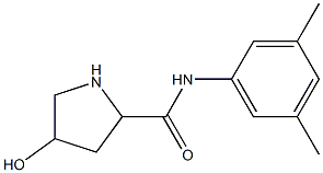 N-(3,5-dimethylphenyl)-4-hydroxypyrrolidine-2-carboxamide Struktur