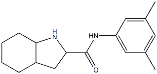 N-(3,5-dimethylphenyl)-octahydro-1H-indole-2-carboxamide Struktur