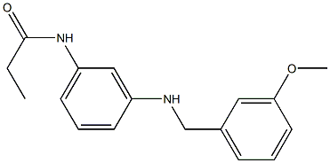 N-(3-{[(3-methoxyphenyl)methyl]amino}phenyl)propanamide,,结构式