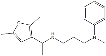 N-(3-{[1-(2,5-dimethylfuran-3-yl)ethyl]amino}propyl)-N-methylaniline Structure