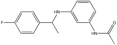 N-(3-{[1-(4-fluorophenyl)ethyl]amino}phenyl)acetamide|