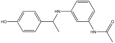 N-(3-{[1-(4-hydroxyphenyl)ethyl]amino}phenyl)acetamide 结构式