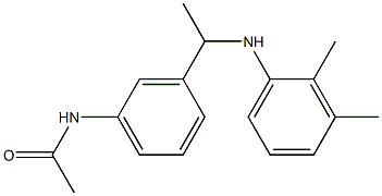 N-(3-{1-[(2,3-dimethylphenyl)amino]ethyl}phenyl)acetamide Structure