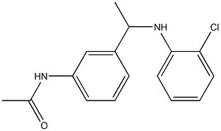 N-(3-{1-[(2-chlorophenyl)amino]ethyl}phenyl)acetamide Structure