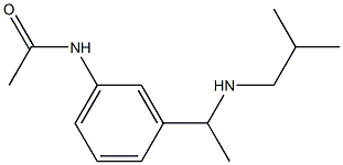 N-(3-{1-[(2-methylpropyl)amino]ethyl}phenyl)acetamide|