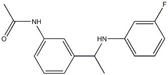 N-(3-{1-[(3-fluorophenyl)amino]ethyl}phenyl)acetamide|