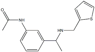 N-(3-{1-[(thiophen-2-ylmethyl)amino]ethyl}phenyl)acetamide