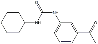 N-(3-acetylphenyl)-N'-cyclohexylurea,,结构式