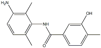 N-(3-amino-2,6-dimethylphenyl)-3-hydroxy-4-methylbenzamide 结构式