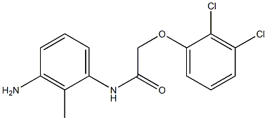 N-(3-amino-2-methylphenyl)-2-(2,3-dichlorophenoxy)acetamide 化学構造式