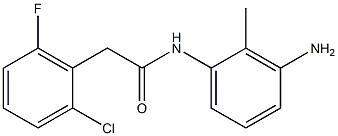 N-(3-amino-2-methylphenyl)-2-(2-chloro-6-fluorophenyl)acetamide Structure