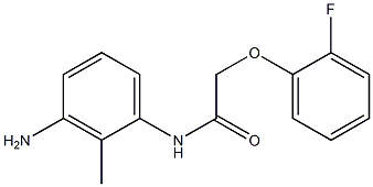 N-(3-amino-2-methylphenyl)-2-(2-fluorophenoxy)acetamide 化学構造式