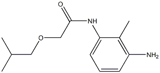 N-(3-amino-2-methylphenyl)-2-(2-methylpropoxy)acetamide Struktur