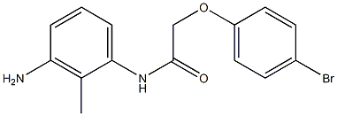 N-(3-amino-2-methylphenyl)-2-(4-bromophenoxy)acetamide Struktur