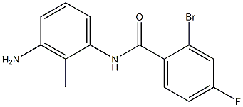 N-(3-amino-2-methylphenyl)-2-bromo-4-fluorobenzamide Structure