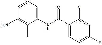 N-(3-amino-2-methylphenyl)-2-chloro-4-fluorobenzamide Structure