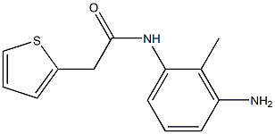 N-(3-amino-2-methylphenyl)-2-thien-2-ylacetamide 结构式