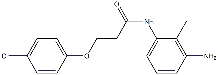 N-(3-amino-2-methylphenyl)-3-(4-chlorophenoxy)propanamide Structure