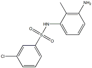 N-(3-amino-2-methylphenyl)-3-chlorobenzene-1-sulfonamide Structure