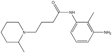 N-(3-amino-2-methylphenyl)-4-(2-methylpiperidin-1-yl)butanamide Struktur