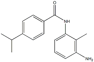 N-(3-amino-2-methylphenyl)-4-(propan-2-yl)benzamide Struktur