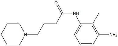 N-(3-amino-2-methylphenyl)-4-piperidin-1-ylbutanamide Struktur