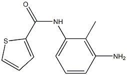 N-(3-amino-2-methylphenyl)thiophene-2-carboxamide 化学構造式