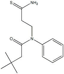  N-(3-amino-3-thioxopropyl)-3,3-dimethyl-N-phenylbutanamide