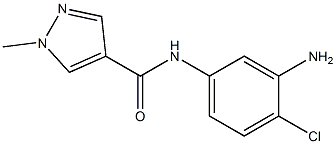 N-(3-amino-4-chlorophenyl)-1-methyl-1H-pyrazole-4-carboxamide Struktur