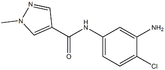 N-(3-amino-4-chlorophenyl)-1-methyl-1H-pyrazole-4-carboxamide,,结构式