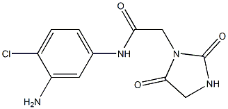 N-(3-amino-4-chlorophenyl)-2-(2,5-dioxoimidazolidin-1-yl)acetamide Structure