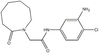 N-(3-amino-4-chlorophenyl)-2-(2-oxoazocan-1-yl)acetamide Struktur
