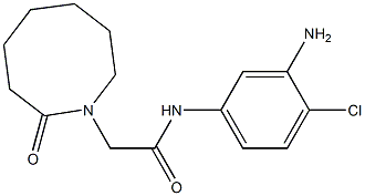 N-(3-amino-4-chlorophenyl)-2-(2-oxoazocan-1-yl)acetamide Structure