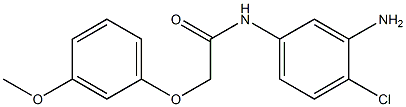 N-(3-amino-4-chlorophenyl)-2-(3-methoxyphenoxy)acetamide Struktur