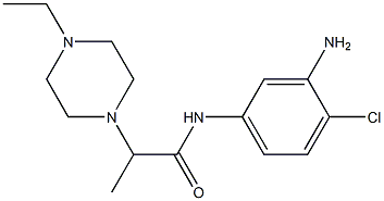 N-(3-amino-4-chlorophenyl)-2-(4-ethylpiperazin-1-yl)propanamide 结构式