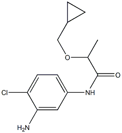 N-(3-amino-4-chlorophenyl)-2-(cyclopropylmethoxy)propanamide Structure