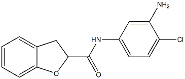 N-(3-amino-4-chlorophenyl)-2,3-dihydro-1-benzofuran-2-carboxamide 化学構造式