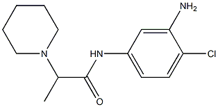 N-(3-amino-4-chlorophenyl)-2-piperidin-1-ylpropanamide,,结构式