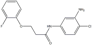 N-(3-amino-4-chlorophenyl)-3-(2-fluorophenoxy)propanamide Structure