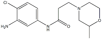 N-(3-amino-4-chlorophenyl)-3-(2-methylmorpholin-4-yl)propanamide Structure