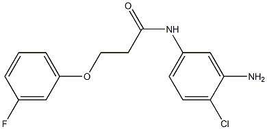 N-(3-amino-4-chlorophenyl)-3-(3-fluorophenoxy)propanamide 结构式