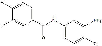 N-(3-amino-4-chlorophenyl)-3,4-difluorobenzamide 化学構造式