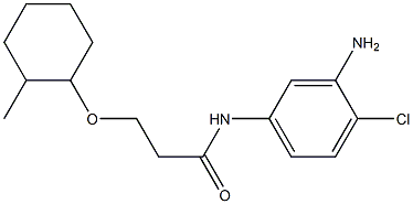 N-(3-amino-4-chlorophenyl)-3-[(2-methylcyclohexyl)oxy]propanamide 化学構造式