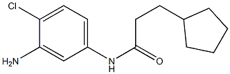 N-(3-amino-4-chlorophenyl)-3-cyclopentylpropanamide Struktur