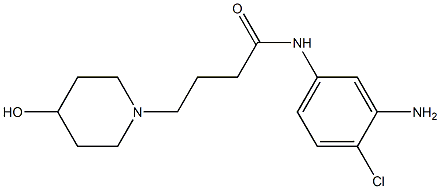 N-(3-amino-4-chlorophenyl)-4-(4-hydroxypiperidin-1-yl)butanamide Structure