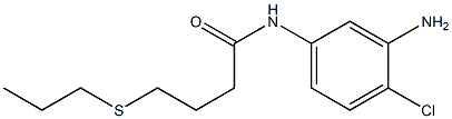 N-(3-amino-4-chlorophenyl)-4-(propylsulfanyl)butanamide Structure