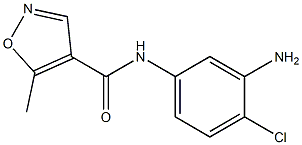 N-(3-amino-4-chlorophenyl)-5-methylisoxazole-4-carboxamide 化学構造式