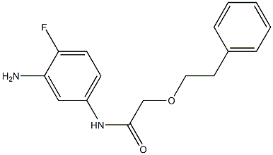 N-(3-amino-4-fluorophenyl)-2-(2-phenylethoxy)acetamide Structure