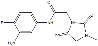 N-(3-amino-4-fluorophenyl)-2-(3-methyl-2,5-dioxoimidazolidin-1-yl)acetamide