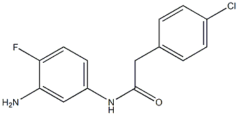 N-(3-amino-4-fluorophenyl)-2-(4-chlorophenyl)acetamide Struktur